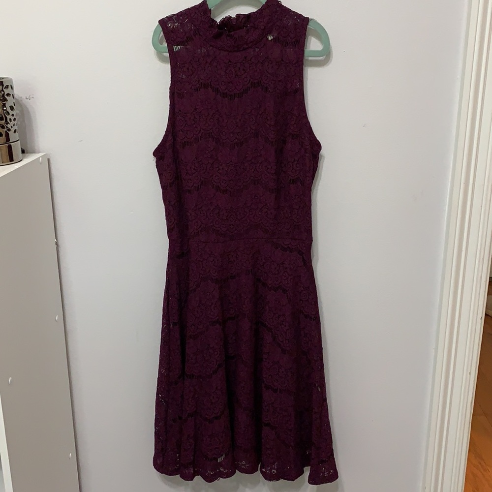 Francescas Purple Lace Dress
